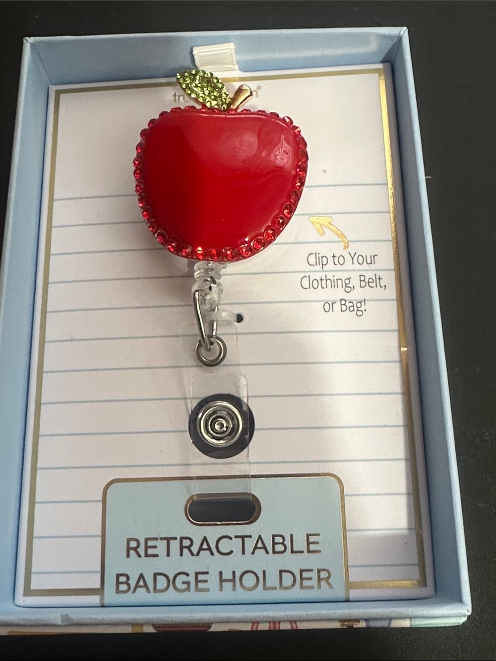 True to form Apple retractable badge holder